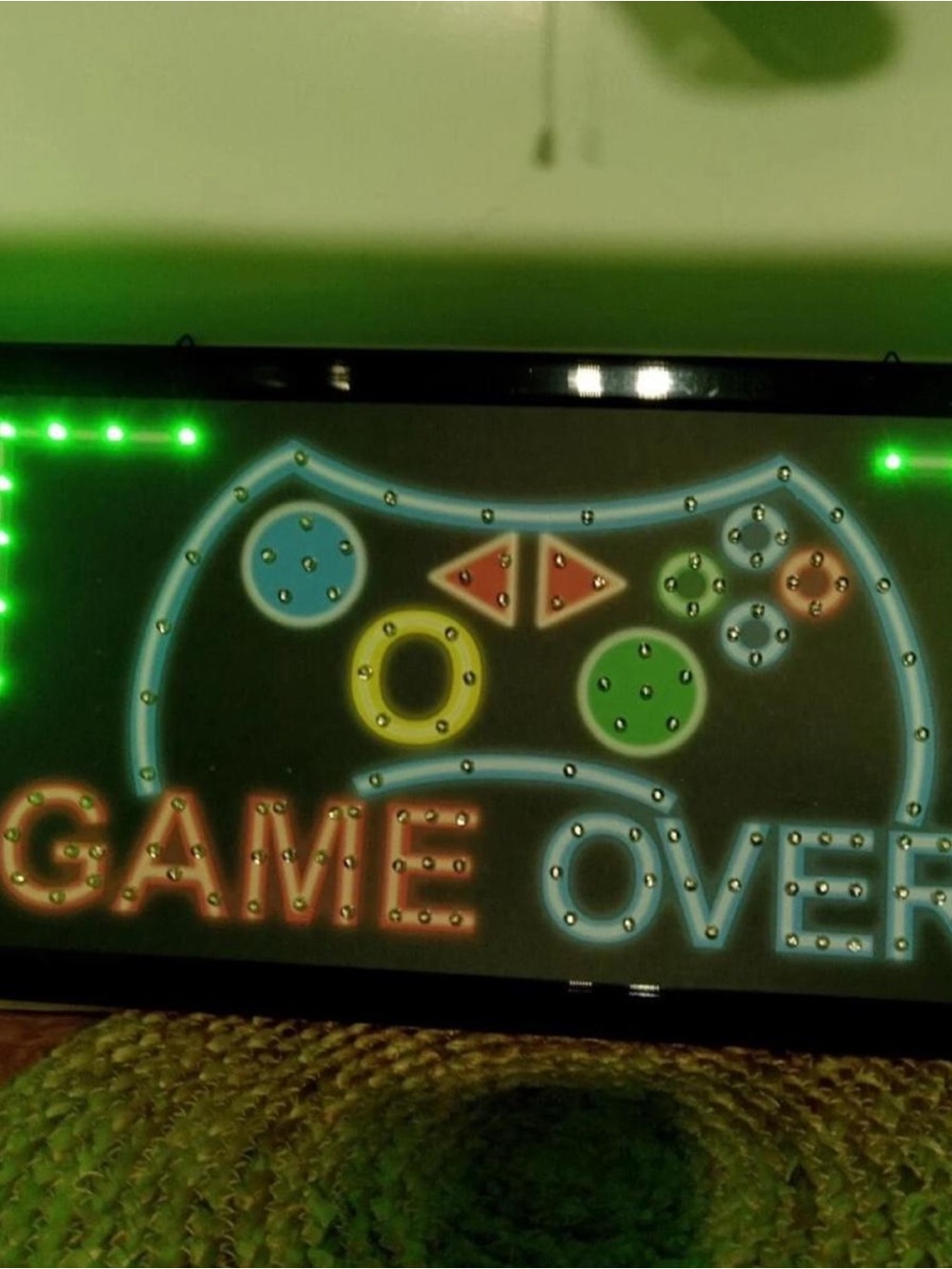 LED Game Over Arcade Sign - Multicolor - Picture 3 of 3